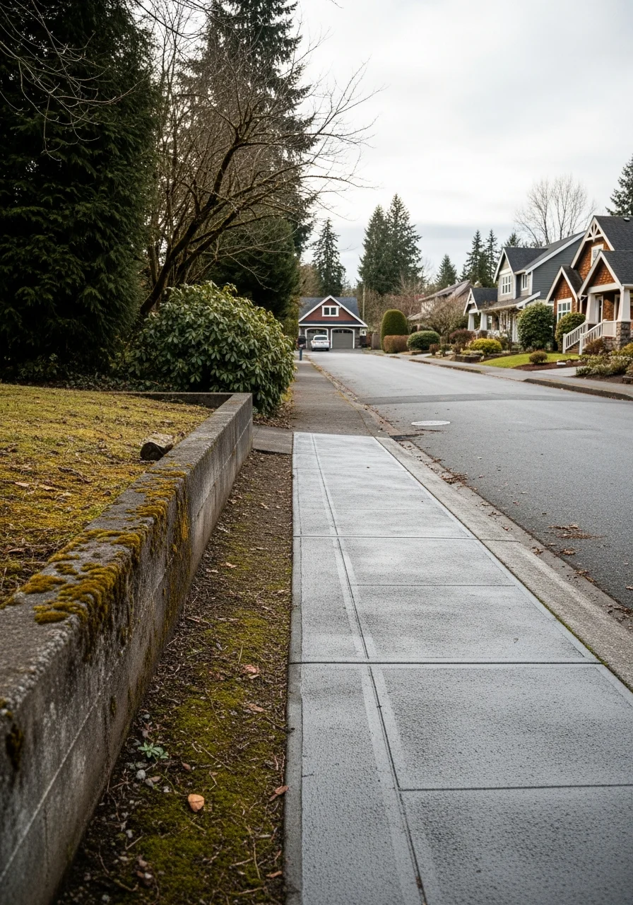 Bellingham residential neighborhood with craftsman-style homes and green yards.